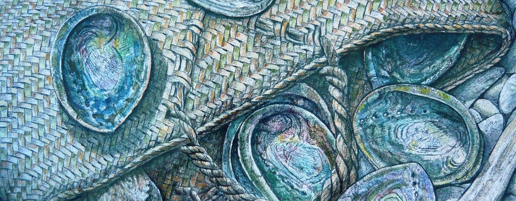 Patrick White's paua bag