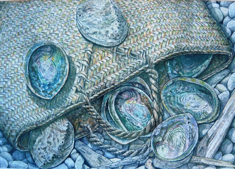 Patrick White's paua bag