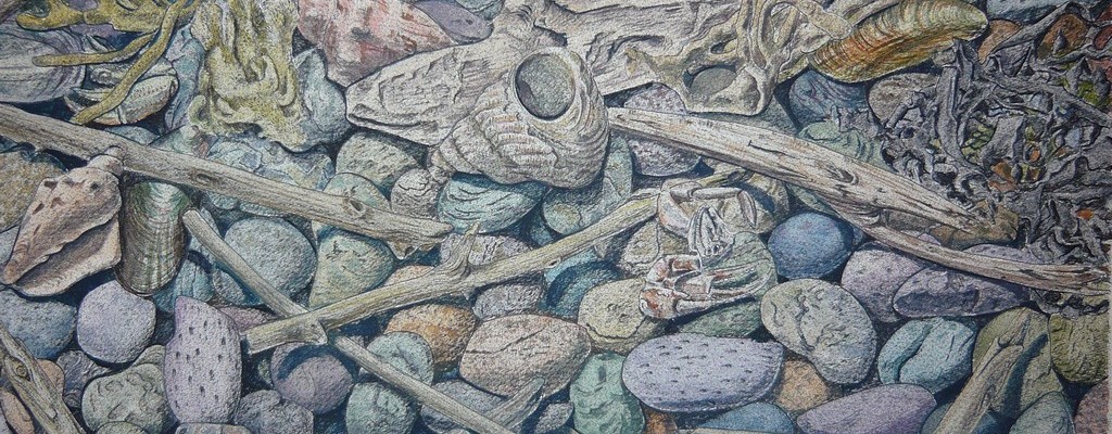 Patrick White painting All the colours of the beach